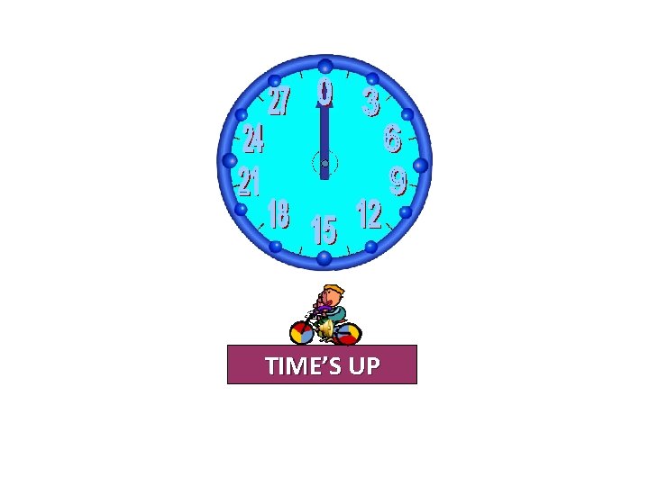 TIME’S UP 