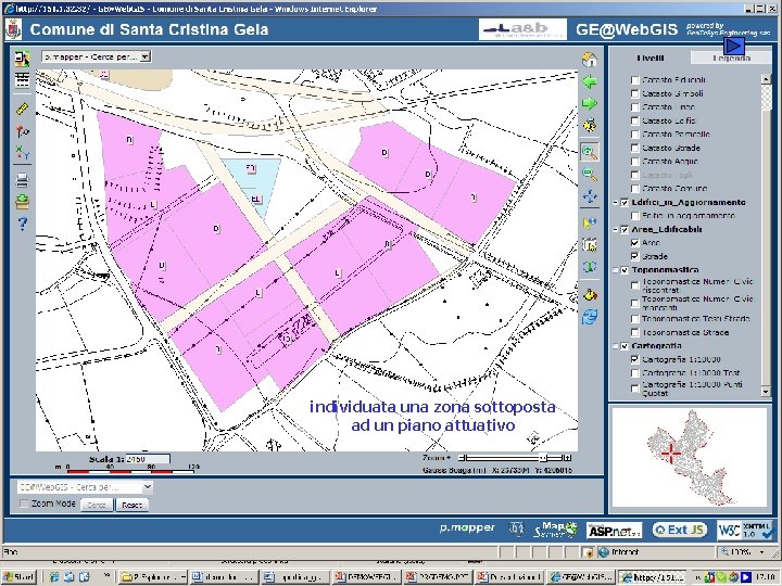 individuata una zona sottoposta ad un piano attuativo 