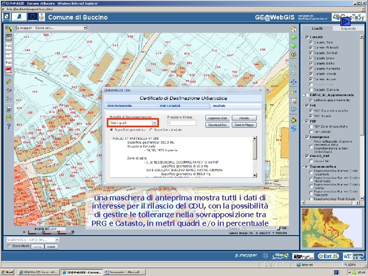 una maschera di anteprima mostra tutti i dati di interesse per il rilascio del