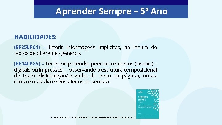 Aprender Sempre 5 Ano HABILIDADES EF 35 LP