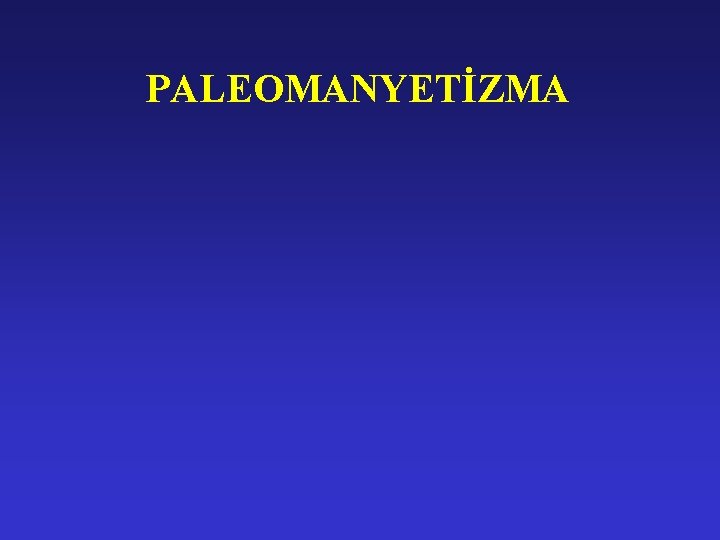 PALEOMANYETİZMA 