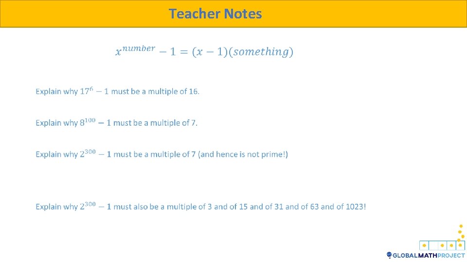Teacher Notes 