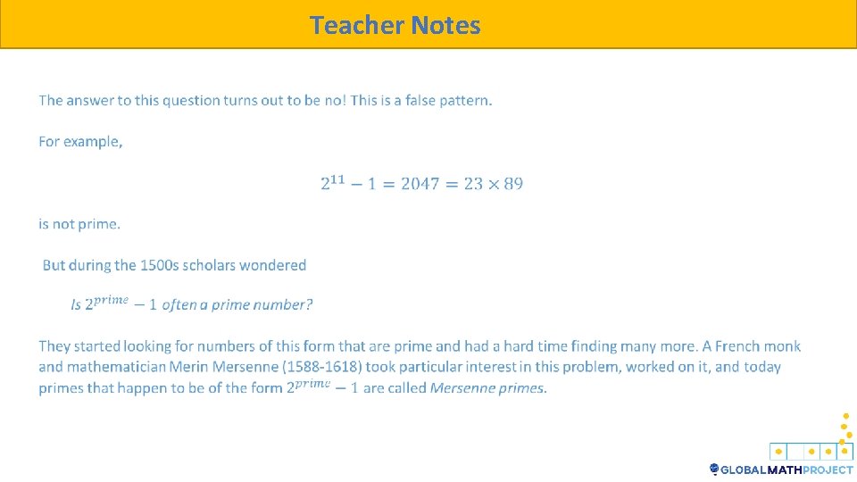 Teacher Notes 