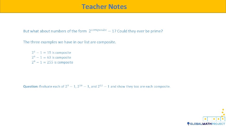 Teacher Notes 