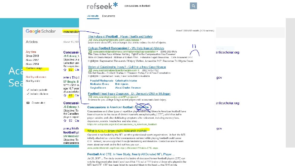 Academic Search Engines The information on Refseek. com tends to be scholarly and extremely