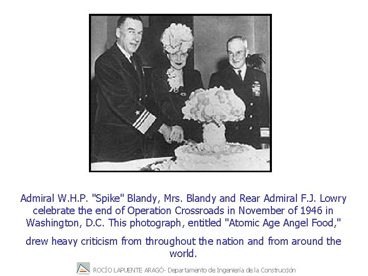 Admiral W. H. P. "Spike" Blandy, Mrs. Blandy and Rear Admiral F. J. Lowry