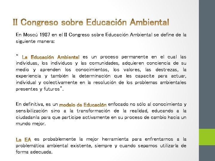 CURSO OPTATIVO DISEO DE PROYECTOS DE EDUCACIN AMBIENTAL