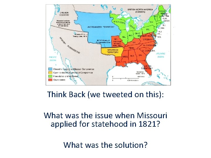 Think Back (we tweeted on this): What was the issue when Missouri applied for