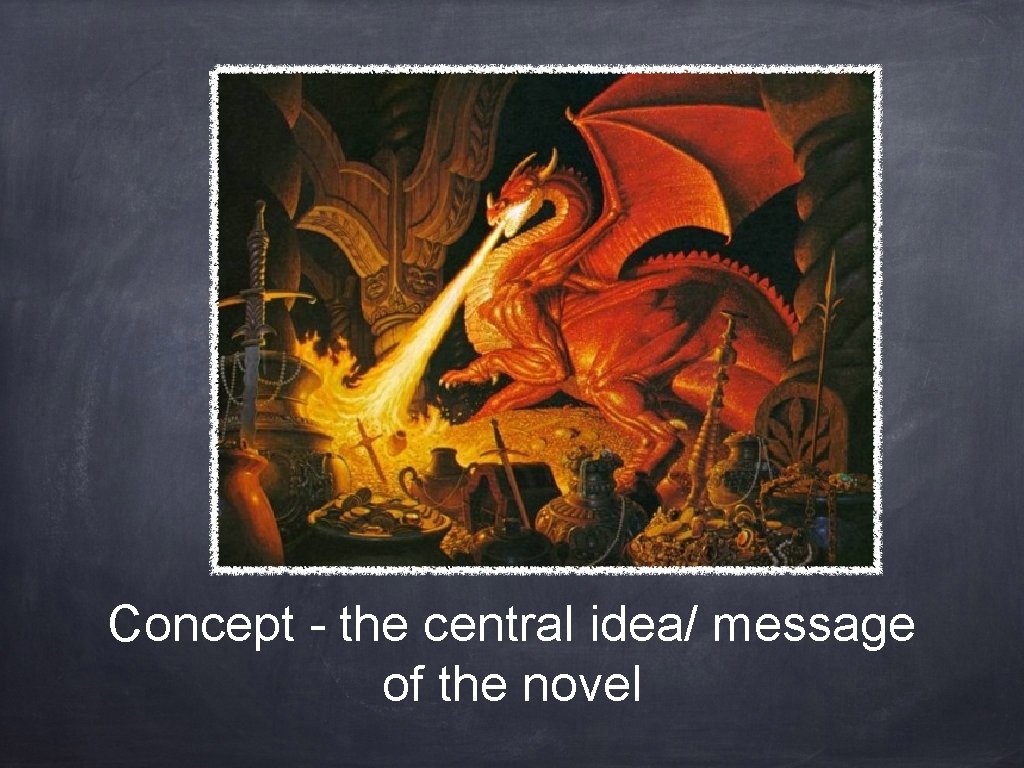 Concept - the central idea/ message of the novel 