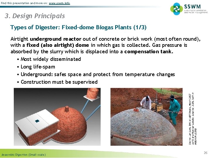 Find this presentation and more on: www. sswm. info. 3. Design Principals Types of Find this presentation and more on: www. sswm. info. 3. Design Principals Types of