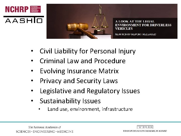  • • • Civil Liability for Personal Injury Criminal Law and Procedure Evolving