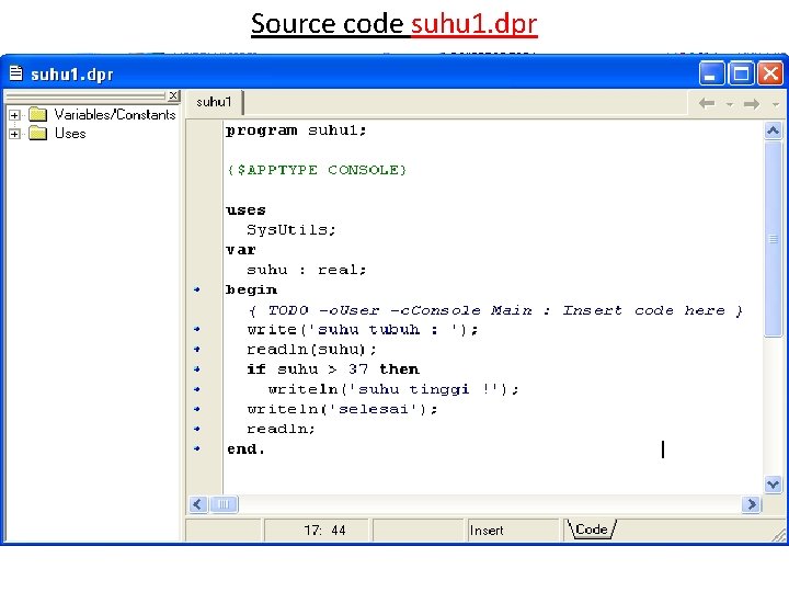 Source code suhu 1. dpr 