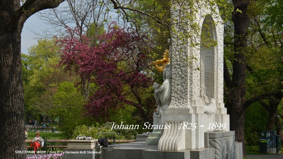 Johann Strauss 1825 - 1899 STADTPARK WIEN / Foto © by Hermann Kolb Vienna.