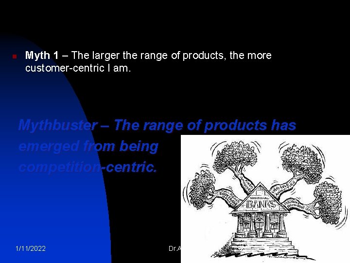 n Myth 1 – The larger the range of products, the more customer centric