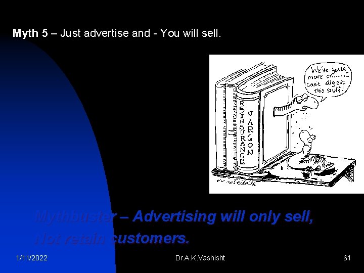 Myth 5 – Just advertise and You will sell. Mythbuster – Advertising will only