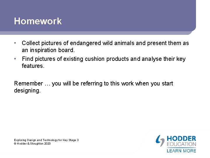 Homework • Collect pictures of endangered wild animals and present them as an inspiration