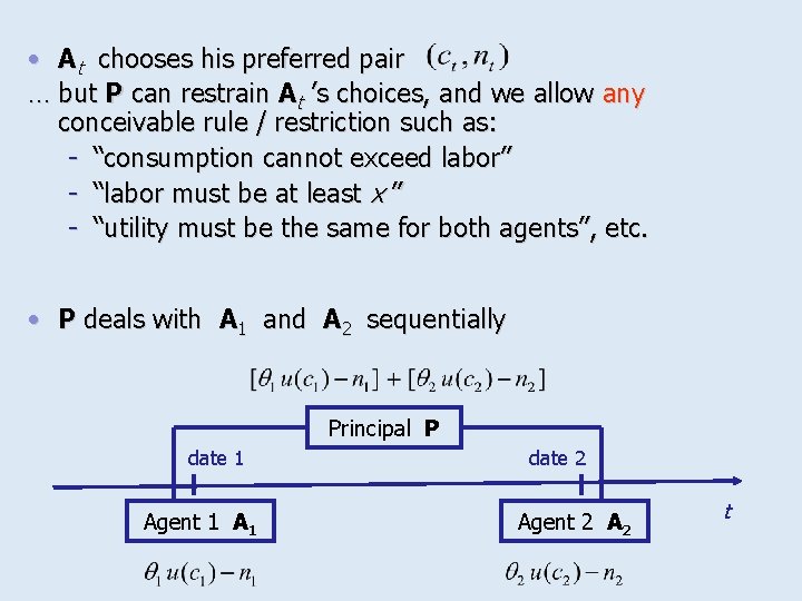  • At chooses his preferred pair … but P can restrain At ’s