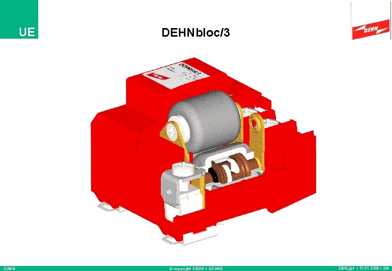 UE S 2606 DEHNbloc/3 © copyright DEHN + SÖHNE 2606. ppt / 13. 01.