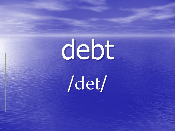 debt / / debt / /