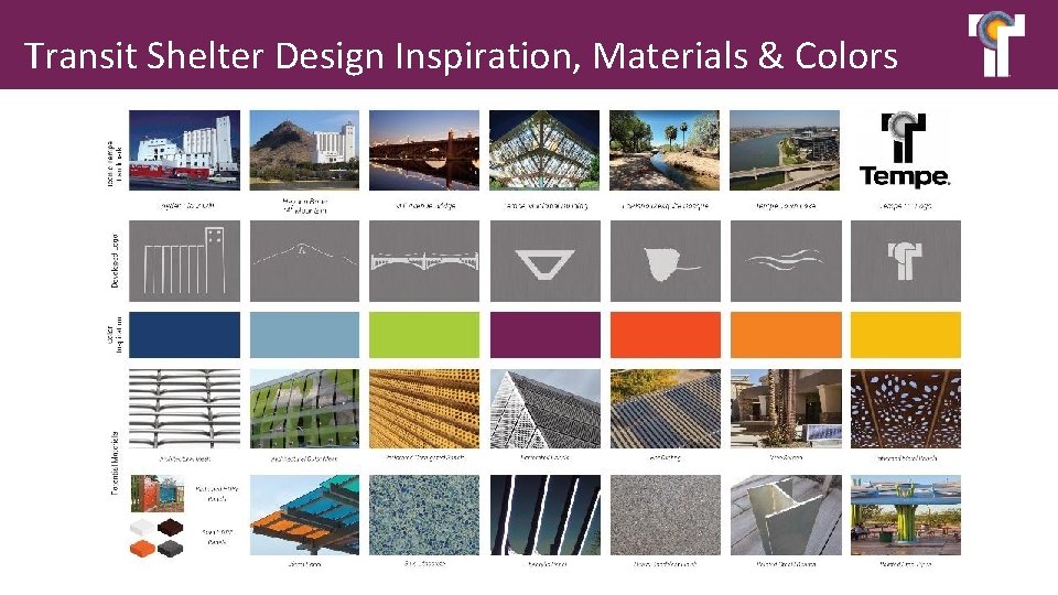 Transit Shelter Design Inspiration, Materials & Colors 