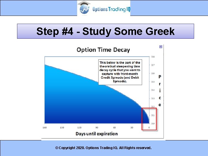 Step #4 - Study Some Greek © Copyright 2020. Options Trading IQ. All Rights