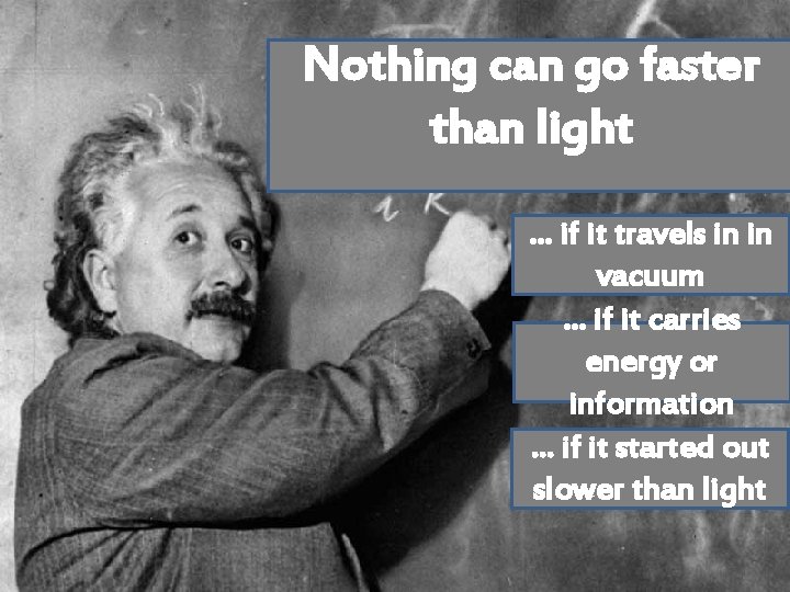 Nothing can go faster than light … if it travels in in vacuum …