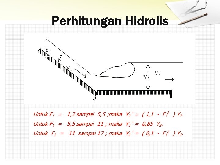 Perhitungan Hidrolis 