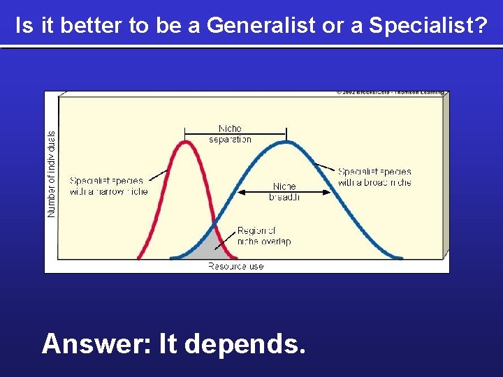 Is it better to be a Generalist or a Specialist? Answer: It depends. 