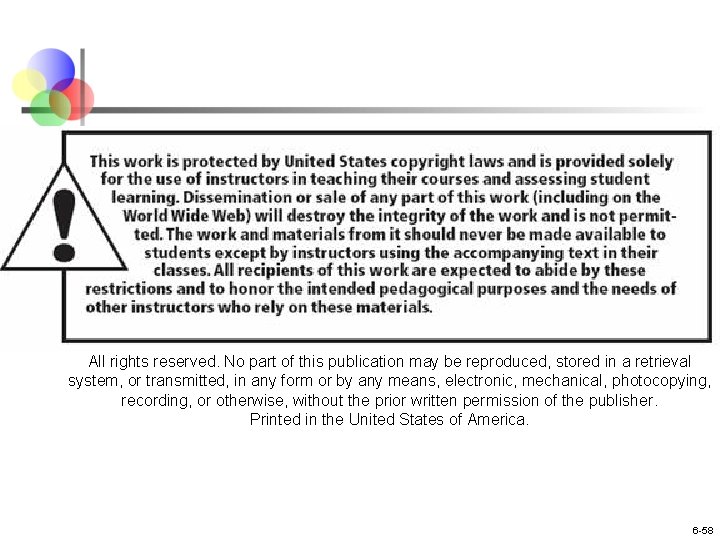 All rights reserved. No part of this publication may be reproduced, stored in a