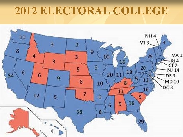 2012 ELECTORAL COLLEGE 