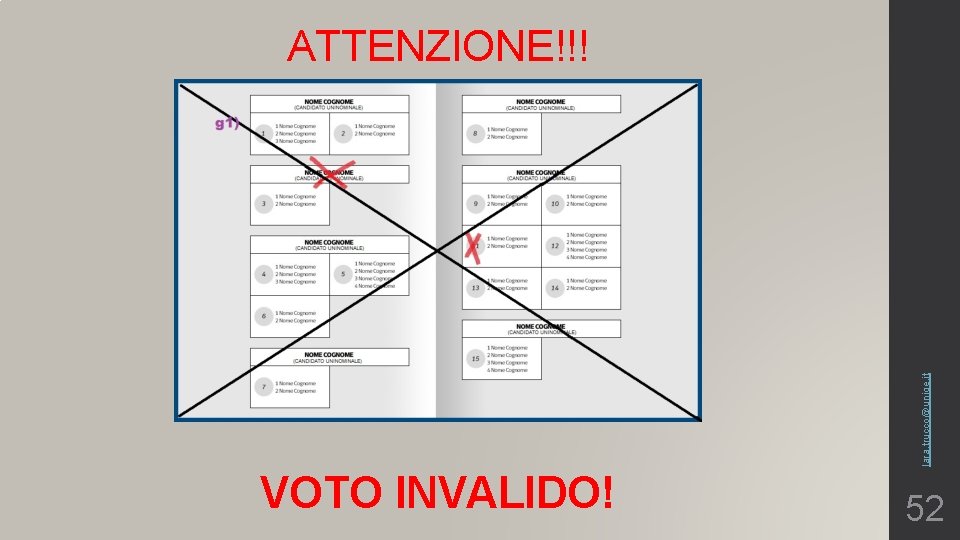 lara. trucco@unige. it ATTENZIONE!!! VOTO INVALIDO! 52 