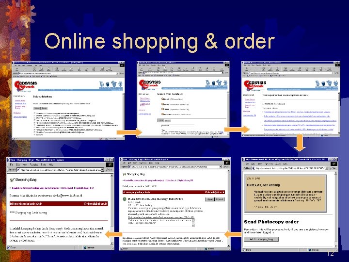 Online shopping & order 12 