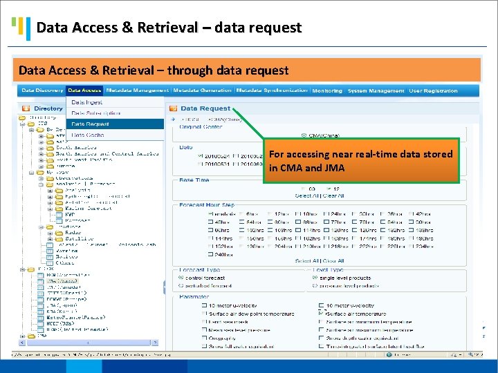 Data Access & Retrieval – data request Data Access & Retrieval – through data