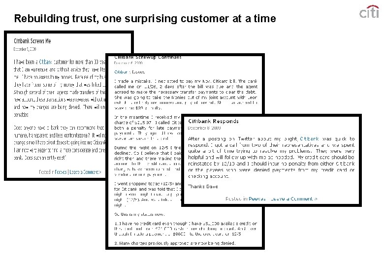 Rebuilding trust, one surprising customer at a time 