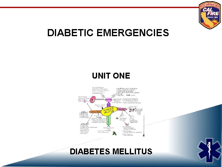 DIABETIC EMERGENCIES UNIT ONE DIABETES MELLITUS 