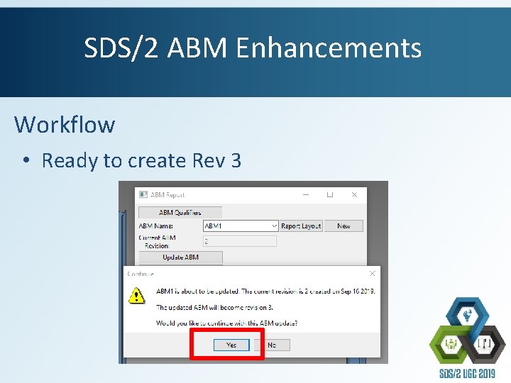SDS/2 ABM Enhancements Workflow • Ready to create Rev 3 