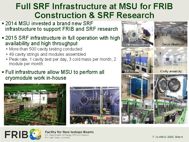 Full SRF Infrastructure at MSU for FRIB Construction & SRF Research § 2014 MSU