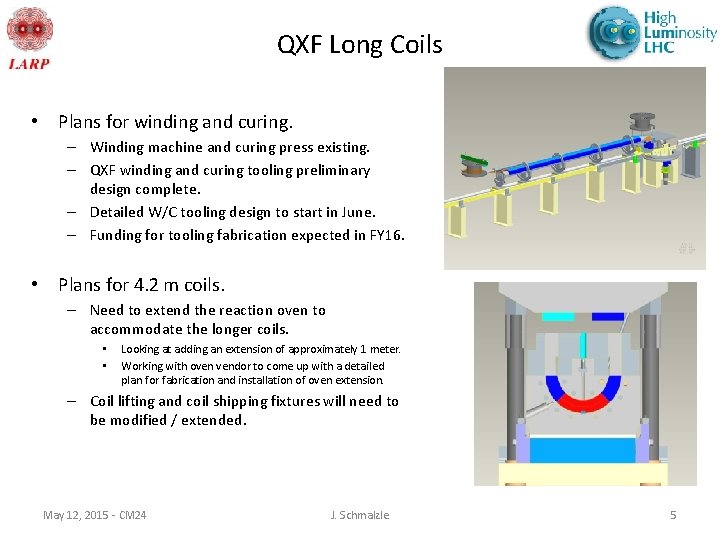 QXF Long Coils • Plans for winding and curing. – Winding machine and curing