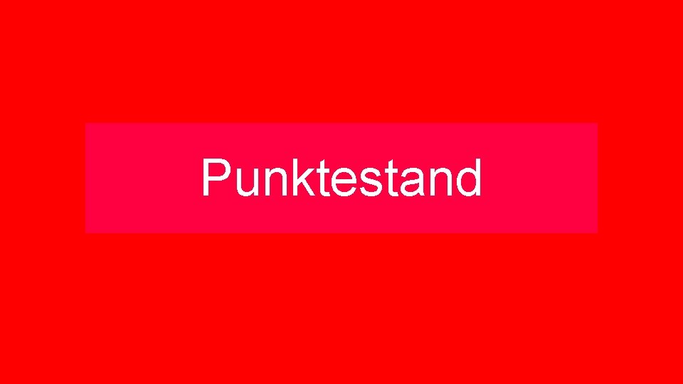 Punktestand 