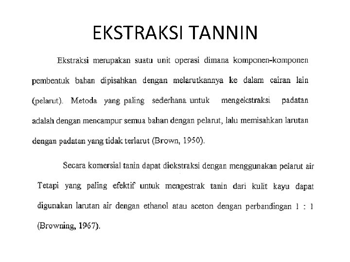 EKSTRAKSI TANNIN 