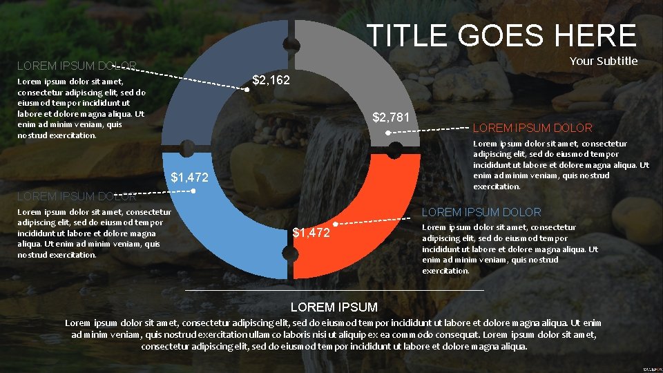 TITLE GOES HERE Your Subtitle LOREM IPSUM DOLOR $2, 162 Lorem ipsum dolor sit