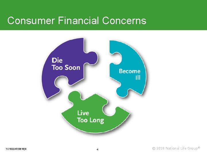 Consumer Financial Concerns TC 102247(0818)3 4 © 2018 National Life Group® 