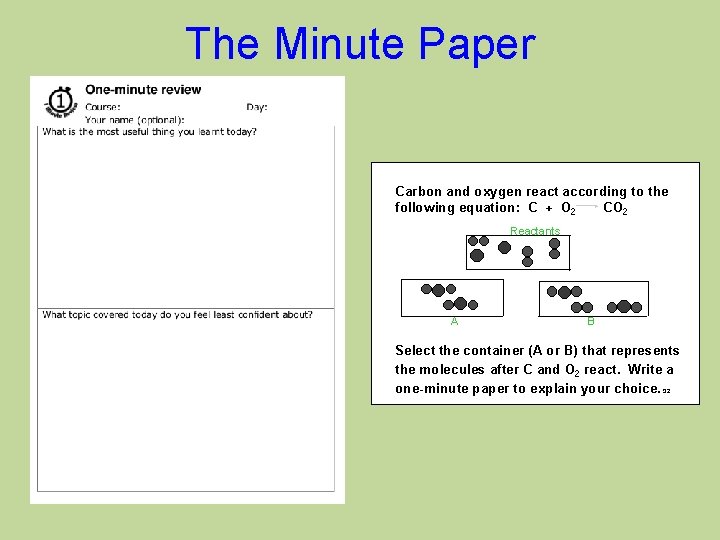 The Minute Paper 