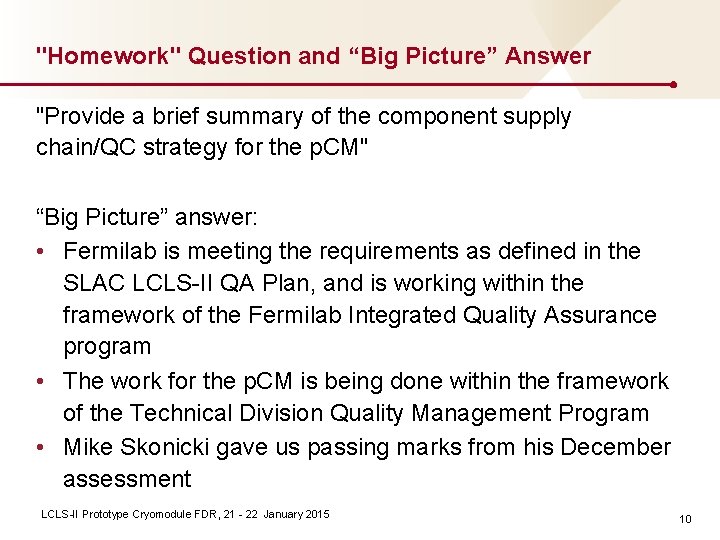 "Homework" Question and “Big Picture” Answer "Provide a brief summary of the component supply "Homework" Question and “Big Picture” Answer "Provide a brief summary of the component supply