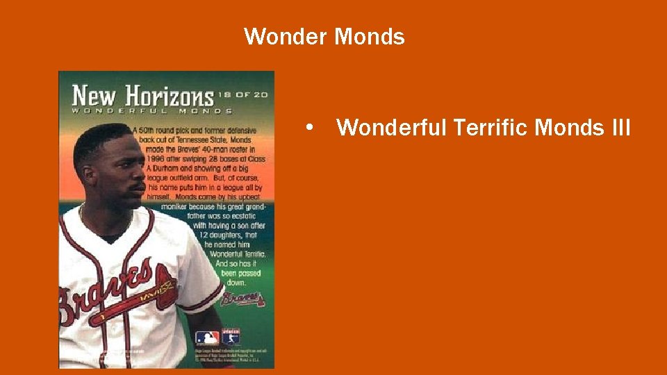 Wonder Monds • Wonderful Terrific Monds III 