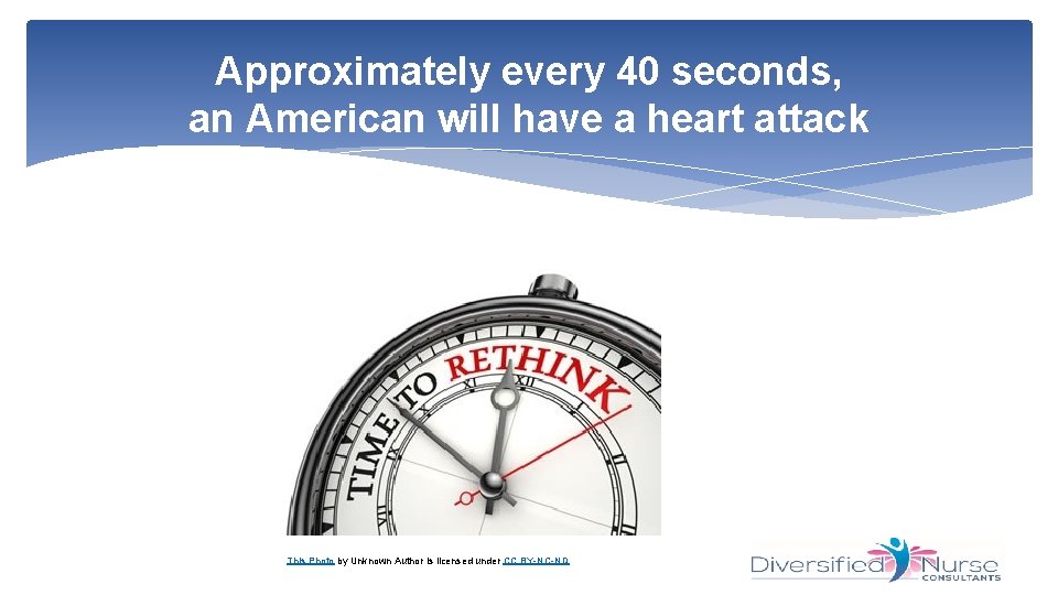 Approximately every 40 seconds, an American will have a heart attack This Photo by