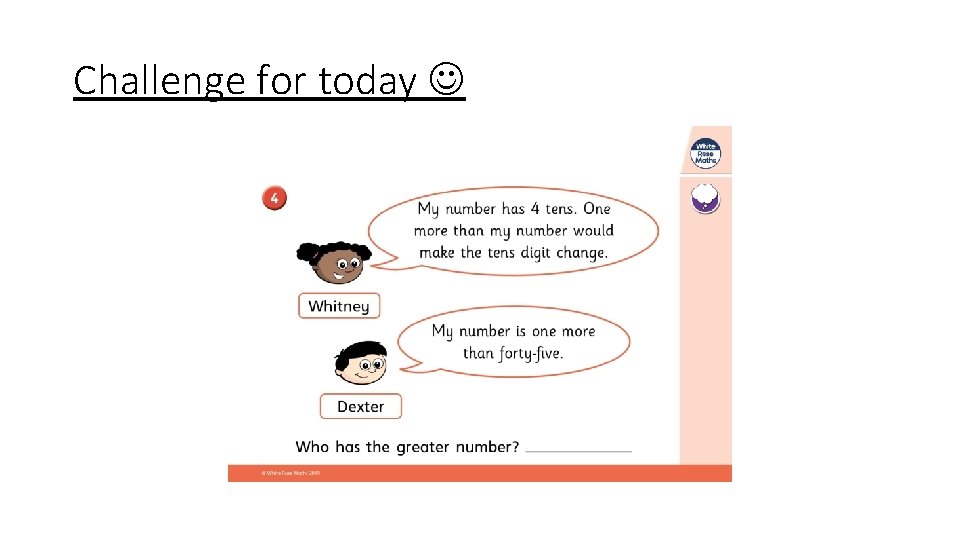 Challenge for today 