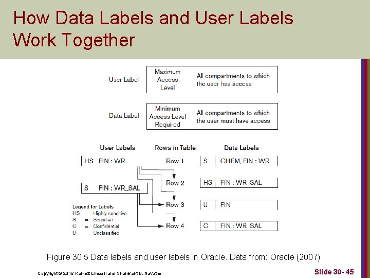 How Data Labels and User Labels Work Together Figure 30. 5 Data labels and
