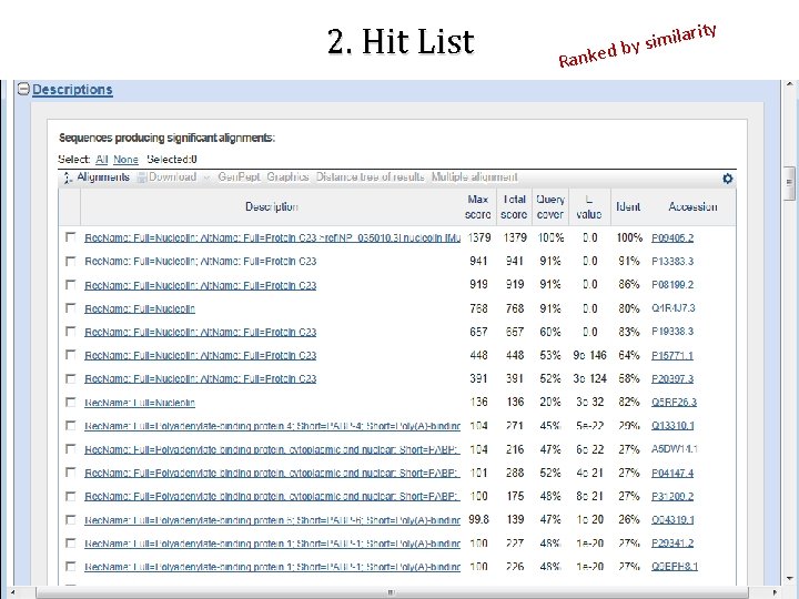 2. Hit List d Ranke ity ilar m i s y b 