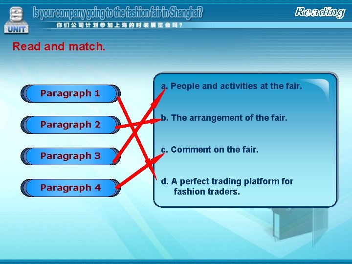 Read and match. Paragraph 1 Paragraph 2 Paragraph 3 Paragraph 4 a. People and